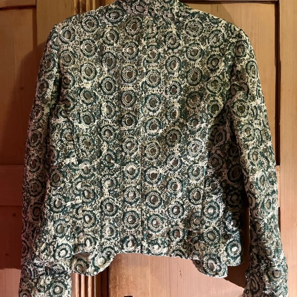 Green & white Zara jacket, size XS - Picture 3 of 5